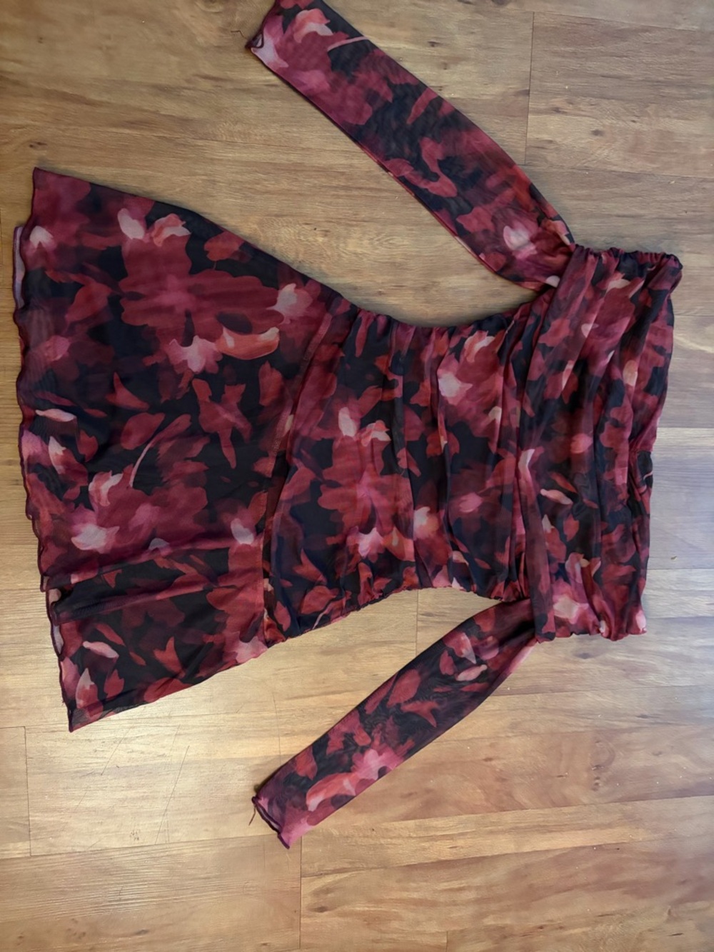 Princess Polly Burgundy Dress with Deep Red Tone